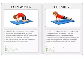 Vorschau - Merkblätter - Sportkartei / Fitnesskartei - Übungen mit Bild und Anleitung - Seite 1