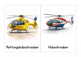 Vorschau - Bildkarten - Bildkarten Luftfahrzeuge – 28 Fluggeräte benennen & vergleichen | Sprachförderung Kita & Vorschule - Seite 3