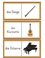 Vorschau - Spiele - Lesedomino Instrumente – Lesespiel | Grundschule & DaZ - Seite 3