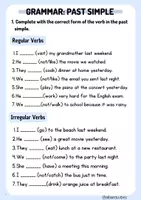 Vista previa - Refuerzo / NEE / Materiales de apoyo - Past Simple (Grammar + Activities) - página 2
