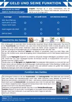 Vorschau - Arbeitsblätter - Arbeitsblatt zum Thema "Geld und seine Funktion" - Seite 1