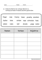 Vorschau - Arbeitsblätter - Arbeitsblätter Wortarten - Seite 2