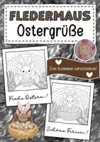 Vorschau - Mal- und Bastelvorlagen - Fledermausklasse Ostergrüße zum Ausmalen - Deckblatt