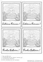 Vorschau - Mal- und Bastelvorlagen - Fledermausklasse Ostergrüße zum Ausmalen - Seite 2