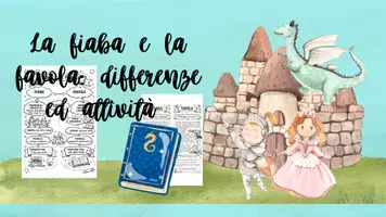 anteprima - Esercizi - La fiaba e la favola differenze ed attività - Pagina di copertina
