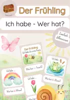 Vorschau - Spiele - DaZ - der Frühling - Ich habe ...Wer hat...? - Deckblatt