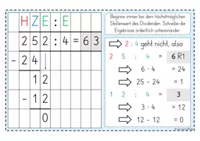 Vorschau - Poster - Merkplakat Schriftliche Division - Seite 3