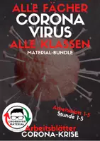 Vorschau - Stundenentwürfe - Arbeitsblätter zum Thema Corona-Virus (Corona AB 1-5) - Deckblatt