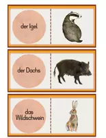 Vorschau - Spiele - Lesedomino Waldtiere – Lesespiel | Grundschule & DaZ - Seite 2
