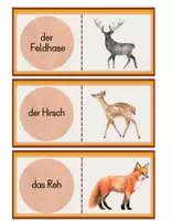 Vorschau - Spiele - Lesedomino Waldtiere – Lesespiel | Grundschule & DaZ - Seite 3