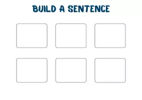 Vista previa - Hojas de trabajo - Build a sentence Primary Grammar structure activity - página 3