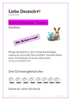Vorschau - Arbeitsblätter - Materialpaket Frühling und Ostern Schüttelsätze - Seite 1