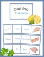 Vorschau - Spiele - Lesedomino Einkaufen – Lesespiel | Grundschule & DaZ - Deckblatt