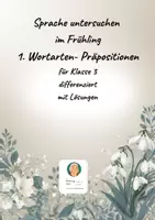 Vorschau - Arbeitsblätter - Grammatik: Präpositionentraining im Frühling - Deckblatt