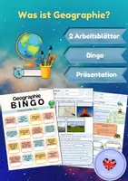 Vorschau - Arbeitsblätter - Was ist Geographie? Dein neues Schulfach (Arbeitsblätter, Bingo & Präsentation) - Deckblatt