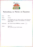 Vorschau - Arbeitsblätter - Märchen: Nacherzählung schreiben (Reizwörter) - Deutsch - Kl. 4 - Seite 1