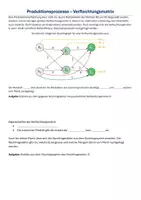 Vorschau - Arbeitsblätter - Produktionsprozesse - Verflechtungsmatrix - Deckblatt