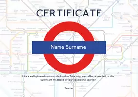 Vista previa - Para docentes: organización, planificación y formación - Canva Links for 5 UK inspired Award Certificate Templates to customise. ESL. - página 1