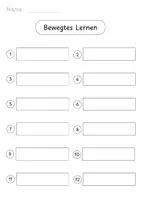 Vorschau - Arbeitsblätter - Bewegtes Lernen: Lernmethode für Deutsch, Mathe, HSU, DaZ ... - Seite 3