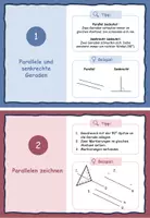 Vorschau - Stationenlernen - Lerntheke: Parallele, Senkrechte und das Koordinatensystem - Seite 1