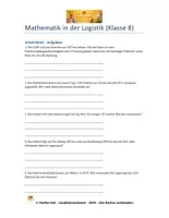 Vorschau - Stundenentwürfe - Mathematik in der Logistik_Aufgaben mit Loesungen - Deckblatt