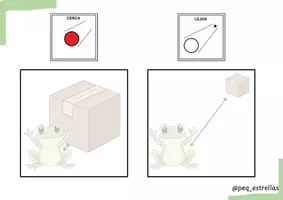 Vista previa - Refuerzo / NEE / Materiales de apoyo - 🦁📘 Cuaderno TEACCH: CERCA / LEJOS con Animales 📘🦁 - página 1