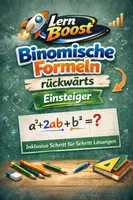 Vorschau - Unterrichtsreihen - Binomische Formeln - rückwärts- für Einsteiger & Wiederholung - Deckblatt