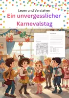 Vorschau - Arbeitsblätter - Lesen und Verstehen: Karneval/Fasching - Deckblatt