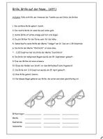 Vorschau - Arbeitsblätter - Logical / Leserätsel / Lesetraining Brillen - Deckblatt