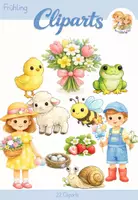Vorschau - selbst erstellte Cliparts/Grafiken - Cliparts Frühling - Deckblatt
