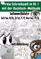 Vorschau - Arbeitsblätter - Wimmelbilder für die Guckloch-Methode (W, H, D, F, Au, P) - Deckblatt
