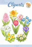 Vorschau - selbst erstellte Cliparts/Grafiken - Cliparts Frühblüher / Frühlingsblumen - Deckblatt