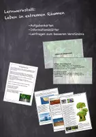 Vorschau - Stationenlernen - Lernwerkstatt: Leben in extremen Räumen - Deckblatt