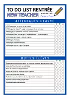 Aperçu - Outils du professeur - Outil to do list de la rentrée - Page 2
