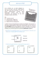 Vorschau - Unterrichtsreihen - Atome im PSE - Deckblatt