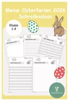 Vorschau - Arbeitsblätter - Meine Osterferien 2026 Schreibanlass - Deckblatt
