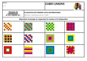 Aperçu - Apprentissages en autonomie - Fiche de suivi pavage 5 par 5 et 6 par 6 - Page 1