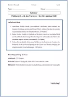 Vorschau - Arbeitsblätter - Materialpaket: Politische Lyrik des Vormärz & Revolution 1848 – 4 Oberstufenklausuren (Heine, Freiligrath, Herwegh) - Seite 2