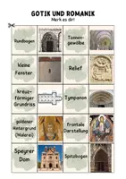 Vorschau - Spiele - Merk es dir / Merkspiel: Romanik und Gotik - Deckblatt