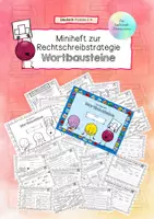 Vorschau - Arbeitsblätter - Rechtschreibstrategie Wortbausteine - Miniheft - Deckblatt