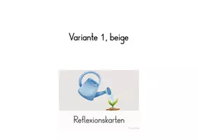 Vorschau - Bildkarten - Reflexionskarten - 28 Karten, 2 Varianten, beige&blau - Seite 2