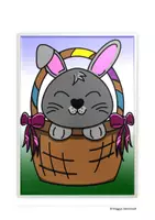 Vorschau - Mal- und Bastelvorlagen - Osterbasteln Hase im Korb - Seite 2