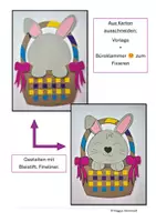 Vorschau - Mal- und Bastelvorlagen - Osterbasteln Hase im Korb - Seite 3
