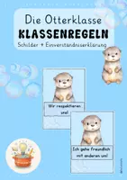 Vorschau - Poster - Klassenregeln für die Otterklasse - Deckblatt