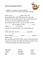 Vorschau - Arbeitsblätter - Wortartenübung Ostern - Deckblatt
