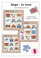 Vorschau - Spiele - Bingo In Town - Wortschatz Englisch (Playway 4) - Deckblatt