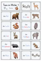 Vorschau - Spiele - Tiere im Winter – Domino-Spiel mit Tierspuren | Sachunterricht Klasse 2–3 - Seite 3