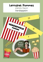 Vorschau - Arbeitsblätter - Lernspiel: Verdoppeln Pommes/Popcorn - Deckblatt
