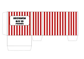 Vorschau - Arbeitsblätter - Lernspiel: Zahlenraum 10 Pommes/Popcorn - Seite 1
