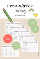 Vorschau - Arbeitsblätter - Lernwörter I Training I Klasse 1/2 I Jahresplanung - Deckblatt